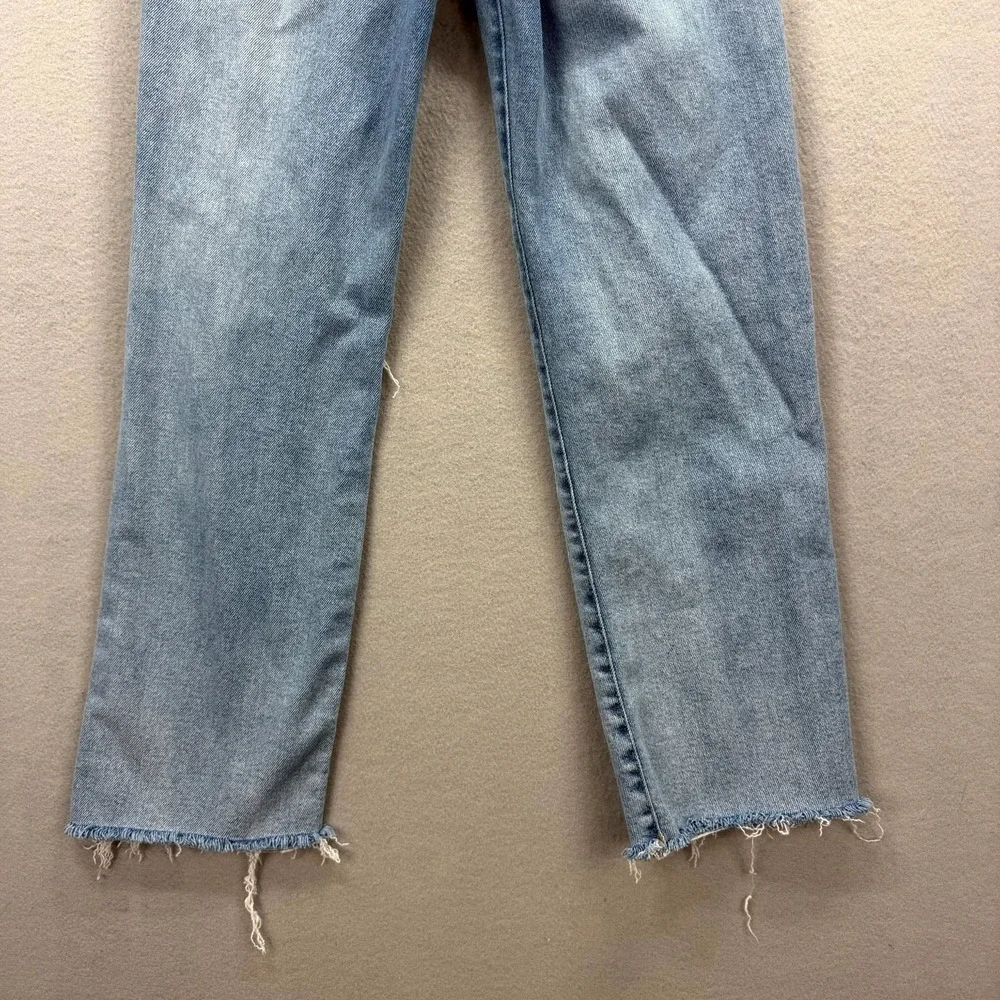 Kensie Jeans Women 8/29 Blue Pants Distress Vintage Luxe The Ella High Rise Slim